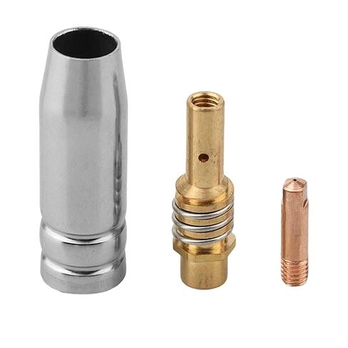 8PCS MIG Welder 15AK Welding Accessory Kit with 0.030'' Copper Contact Tips Gas Nozzles & Diffusers for MB-15AK MIG-200 NB-200 NB-180 in Saudi Arabia