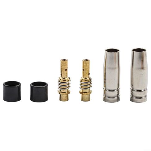 Welding Nozzle Set 27 PCS for 15AK MIG Torch - M6 0.6 mm to 1 Power Nozzles Gas Accessories with Copper Material for Protective in Saudi Arabia