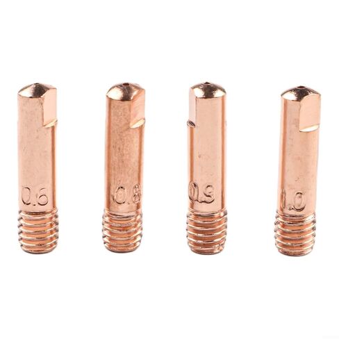 Welding Nozzle Set 27 PCS for 15AK MIG Torch - M6 0.6 mm to 1 Power Nozzles Gas Accessories with Copper Material for Protective in Saudi Arabia