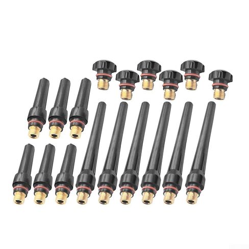 18PCS TIG Welding Back Cap Torch Kit for WP-17/18/26 for 57Y02/03/04 Plastic and Copper Accessories in Saudi Arabia