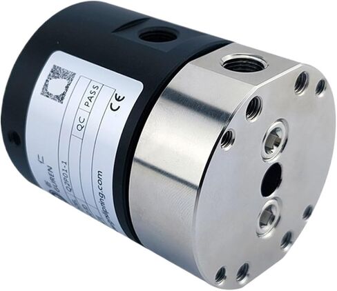 Side Outlet 2 in 2 Out G1/8 Thread Through Hole 8mm Outer Diameter 54mm Pneumatic Slip Ring 360° air Rotation in Saudi Arabia