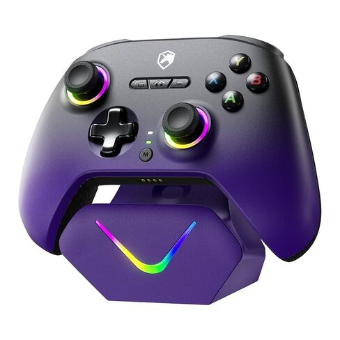 ECHTPower PC Gaming Controller–Wireless for PC with Hall-Effect Joysticks, 1000Hz Polling Rate, No Drift, Turbo & Vibration, Compatible with Windows/Switch/iOS/Android/Steam –Place & Charge Dock in Kuwait