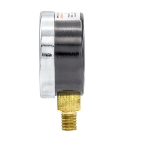مقياس فراغ سفلي جاف مقاس 1/8 بوصة ذكر NPT مع قرص 2 بوصة - 30 بوصة Hg VAC/0 PSI -30-0 PSI - للأنظمة الهيدروليكية والهوائية التجارية أو الصناعية - استبدال مقياس ضغط الضاغط in Saudi Arabia