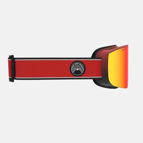Giro Axis Asian Fit Adult Snow Goggles - Red Element Strap with VIVID Ember/VIVID Infrared Lenses (2020) in Saudi Arabia
