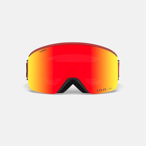Giro Axis Asian Fit Adult Snow Goggles - Red Element Strap with VIVID Ember/VIVID Infrared Lenses (2020) in Saudi Arabia