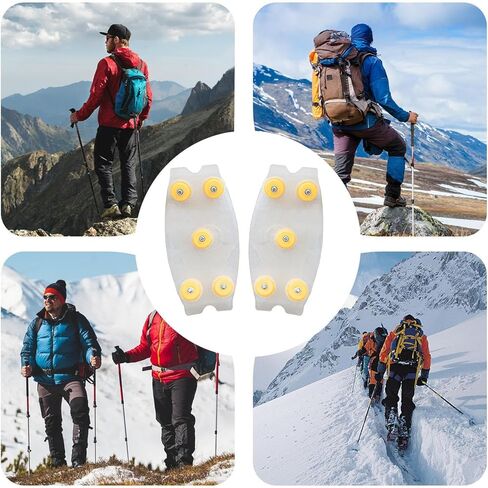 Anti-Slip Snow Traction Crampons,Shoe Spikes for Ice - Snow Spikes | for Walking Jogging Running Hiking Climbing Winter Outdoor in Saudi Arabia