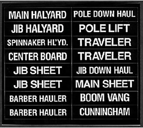 BERNARD ENGRAVING Pressure-Sensitive Identi-Label Sets Identi-Label Set Sailboat Labels in Kuwait