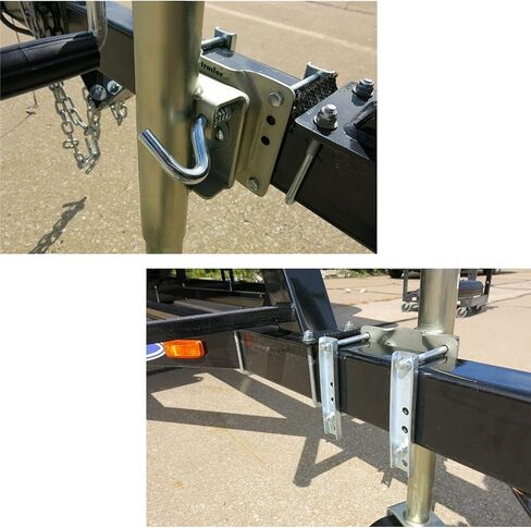 Boat Trailer Jack with Wheel - Heavy-Duty Bolt-On Swivel Jack, Swivel Trailer Jockey Wheel, Caravan Jockey Wheel Trailer Jack with 15Cm Wheel, Load 540Kg, RETR,A-1500LBS/680KG in Saudi Arabia