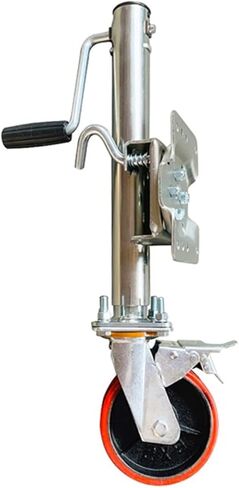 Bolt-On Swivel Tongue Jack - Beach Wheel Trailer Jack, Swivel Trailer Jack, Heavy Duty Boat Trailer Jack, 6 in Wheel, 10" Lift, 1200 Lbs Capacity Trailer Jack in Saudi Arabia