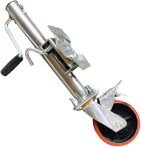 Bolt-On Swivel Tongue Jack - Beach Wheel Trailer Jack, Swivel Trailer Jack, Heavy Duty Boat Trailer Jack, 6 in Wheel, 10" Lift, 1200 Lbs Capacity Trailer Jack in Saudi Arabia