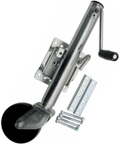 Trailer Jack Wheel - Bolt-On Swivel Tongue Jack, 1200Lbs Heavy-Duty Swivel Mount, Stabilization Jockey Wheel with Support, Boat Trailer Jack, 6-Inch Wheel, for in Saudi Arabia
