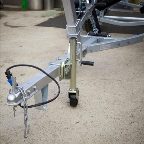 Trailer Jack Wheel - Bolt-On Swivel Tongue Jack, 1200Lbs Heavy-Duty Swivel Mount, Stabilization Jockey Wheel with Support, Boat Trailer Jack, 6-Inch Wheel, for in Saudi Arabia