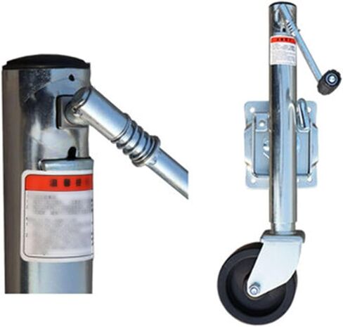 Removable Folding Trailer Jack - Lift Swivel Trailer Jack, Galvanized Bolt-On Swivel Tongue Jack, Boat Trailer Jack with 6-Inch Trailer Jack Wheel, 1,200 Lbs, in Saudi Arabia