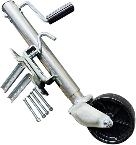 Heavy Duty Marine Swivel Trailer Jack - Lift Swivel Trailer Jack, Heavy Duty Trailer Jockey Wheel, Folding Trailer Wheel, with 15Cm Wheel, Load 540Kg, for Boat,6in wheel/1200lb in Saudi Arabia