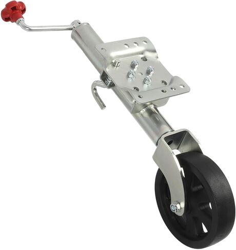Trailer Jack Wheel - Boat Trailer Jack with Wheel, Lift Bolt-On Swivel Tang Jack, 1500Lbs Heavy Duty Jockey Wheel, with 20Cm Wheel, for Yachts, Boats, Trailers,Nylon Wheels in Saudi Arabia
