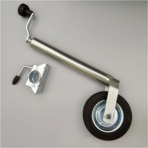 Boat Trailer Jack with Wheel - Trailer Jack Wheel, 48Mm Tube, Caravan Accessories Camper Parts Jockey Wheel Rv Stand Perfect, Heavy-Duty Bolt-On Swivel Jack, F in Saudi Arabia