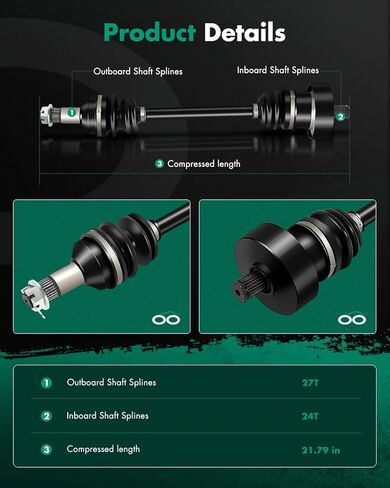 SCITOO CV Axle Shaft Assembly Front Left For 2009-2010 for Arctic 1000 2006-2011 for Arctic 400 2006-2009 2013 for Arctic 500 2009-2011 for Arctic 550 0502-813 in Saudi Arabia