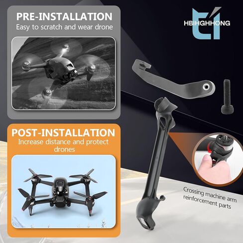 Arm Bracers for DJI FPV Body Arm Reinforcement Drones Accessories Parts with Repair Tools (2PCS) in Saudi Arabia
