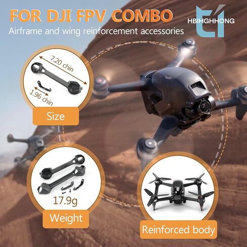 Arm Bracers for DJI FPV Body Arm Reinforcement Drones Accessories Parts with Repair Tools (2PCS) in Saudi Arabia