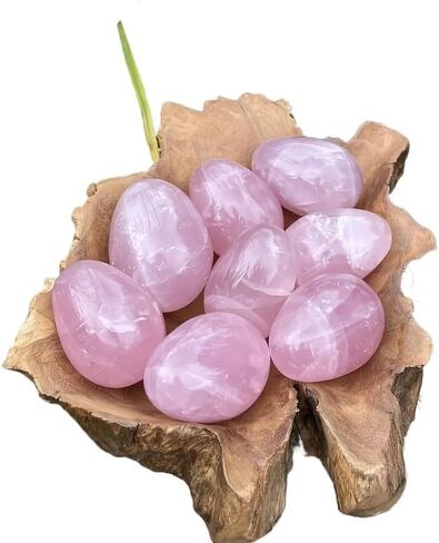 1pc 300-400g Rose Quartz Water Egg Carving Hand Polished Gemstone for Jewelry Making in Saudi Arabia
