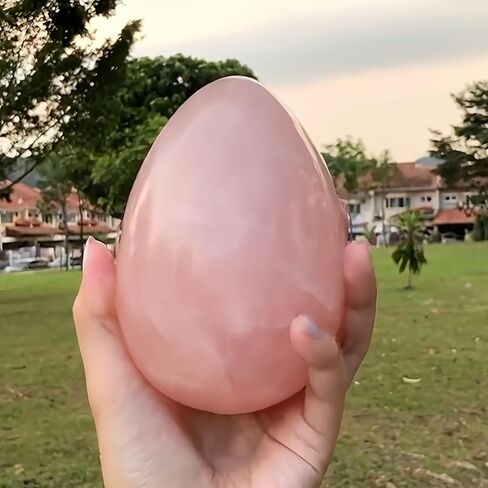 1pc 300-400g Rose Quartz Water Egg Carving Hand Polished Gemstone for Jewelry Making in Saudi Arabia