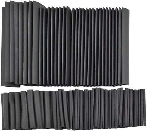 127 PCS Halogen-free Flame Retardant 2:1 Heat Shrink Kit 7 Sizes Assorted Sleeving Tube Wrap Cable Wire Kit for DIY in Saudi Arabia