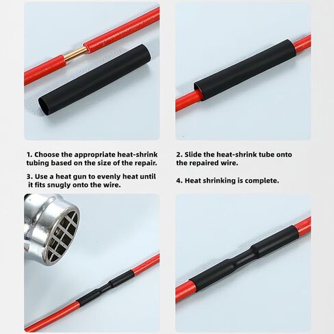 127 PCS Halogen-free Flame Retardant 2:1 Heat Shrink Kit 7 Sizes Assorted Sleeving Tube Wrap Cable Wire Kit for DIY in Saudi Arabia