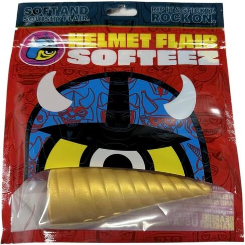 Helmet Flair Softeez Unicorn Horn for Helmet | Made in USA | Foam Accessory for Bike, Ski, Snowboard & Airsoft Helmet | Peel & Stick in Kuwait