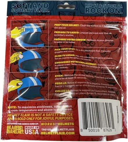 Helmet Flair Softeez Unicorn Horn for Helmet | Made in USA | Foam Accessory for Bike, Ski, Snowboard & Airsoft Helmet | Peel & Stick in Kuwait