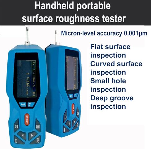 مقياس خشونة السطح عالي الدقة، مقياس رقمي لقياس السطح مع شاشة عرض ونطاق قياس Ra 0.005μm-16μm، تخزين بيانات 100 مجموعة لقياس السطح الدقيق in Kuwait