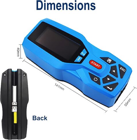مقياس خشونة السطح عالي الدقة، مقياس رقمي لقياس السطح مع شاشة عرض ونطاق قياس Ra 0.005μm-16μm، تخزين بيانات 100 مجموعة لقياس السطح الدقيق in Kuwait