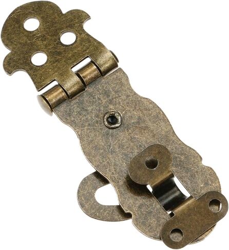 Latch Lock Antique Bronze Wooden Box Toggle Lock Box Buckles Latch Clasp Pattern Carved Flower Book Lock Tone in Saudi Arabia