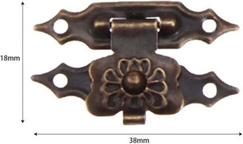 مزلاج اقفال الصناديق مزلاج غلق بمشبك مجوهرات الحديد العتيقة قفل غلق بمشبك قفل خشبي هدية صندوق النبيذ حقيبة يد مشبك إكسسوارات الأجزاء الداخلية للكمبيوتر in Kuwait