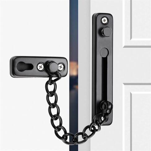 Chain Lock Stainless Steel Anti-Theft Door Chain Bedroom Security Door Lever Lock Hotel Door Lock with Screw Buckle Safety Door Bolt in Saudi Arabia