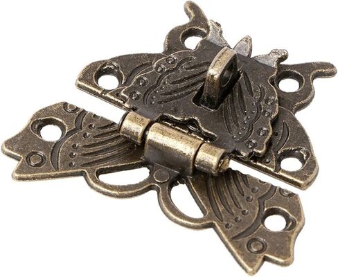 Latch Lock Bronze Hasp Latch Jewelry Wooden Box Lock Cabinet Buckle Case Locks Handle Hardware Accessory in Saudi Arabia