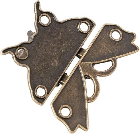 Latch Lock Bronze Hasp Latch Jewelry Wooden Box Lock Cabinet Buckle Case Locks Handle Hardware Accessory in Saudi Arabia