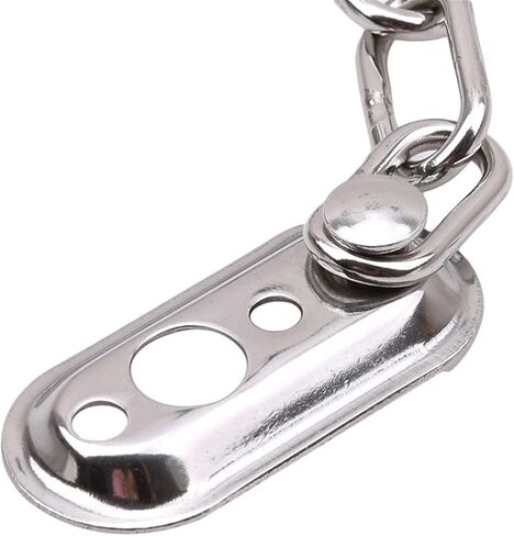 قفل سلسلة من الفولاذ المقاوم للصدأ، قفل مسمار فضي، واقي الباب، حد نافذة الأمان. in Kuwait