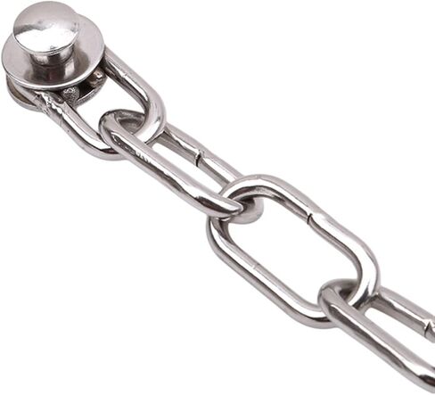 قفل سلسلة من الفولاذ المقاوم للصدأ، قفل مسمار فضي، واقي الباب، حد نافذة الأمان. in Kuwait