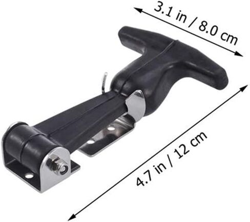 قفل بمزلاج عملي من الفولاذ المقاوم للصدأ، مزلاج مطاطي، صندوق أدوات مزلاج، مزلاج بمقبض، لمتجر صندوق الأدوات المنزلي للسيارة in Kuwait