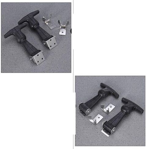 قفل بمزلاج عملي من الفولاذ المقاوم للصدأ، مزلاج مطاطي، صندوق أدوات مزلاج، مزلاج بمقبض، لمتجر صندوق الأدوات المنزلي للسيارة in Kuwait