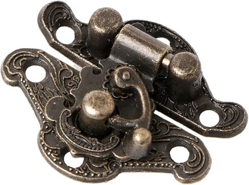 مزلاج قفل سبائك الزنك مزلاج غلق بمشبك وسادة قفل الصدر لوحة لخزانة صندوق المجوهرات الخشبية in Kuwait