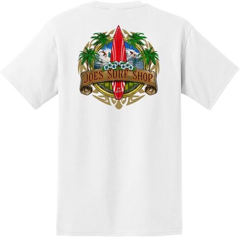JOES SURF SHOP Men's Heavyweight Graphic Pocket Tee Collection in Saudi Arabia