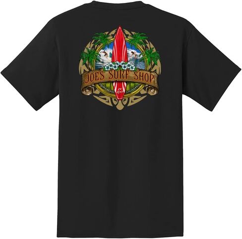 JOES SURF SHOP Men's Heavyweight Graphic Pocket Tee Collection in Saudi Arabia