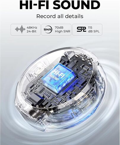 Hollyland Lark M2 Wireless Microphone for iPhone/Camera/Android/PC,48kHz/24-bit High Fidelity Audio,1000ft Range,Noise Cancelling,40H Use for YouTube,Vlog,Streaming,Video Recording(Camera Version) in Kuwait