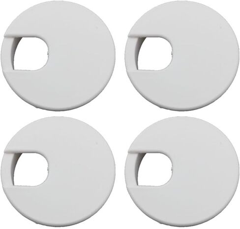 4PCS White Plastic Decorative Ring 2.5 inch/63.5mm Desktop Cable Hole Cover Grommets Mobile Phone Counter Protective Case in Saudi Arabia