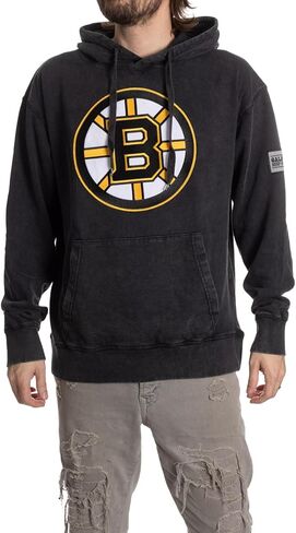 Calhoun NHL Surf & Skate Unisex Acid Wash Pullover Hoodie With Felt Applique Logo in Saudi Arabia