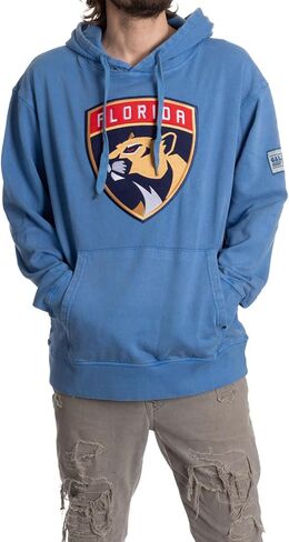 Calhoun NHL Surf & Skate Unisex Acid Wash Pullover Hoodie With Felt Applique Logo in Saudi Arabia