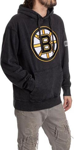 Calhoun NHL Surf & Skate Unisex Acid Wash Pullover Hoodie With Felt Applique Logo in Saudi Arabia