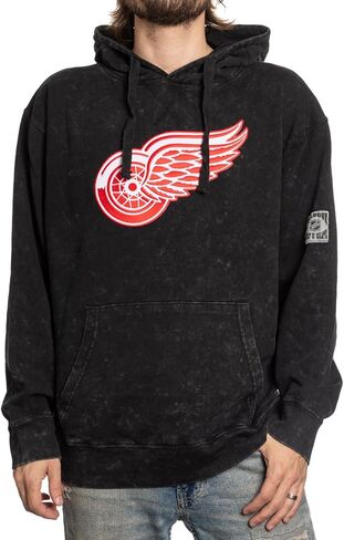 Calhoun NHL Surf & Skate Unisex Acid Wash Pullover Hoodie With Felt Applique Logo in Saudi Arabia