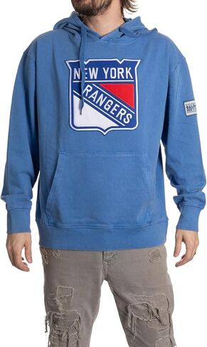 Calhoun NHL Surf & Skate Unisex Acid Wash Pullover Hoodie With Felt Applique Logo in Saudi Arabia